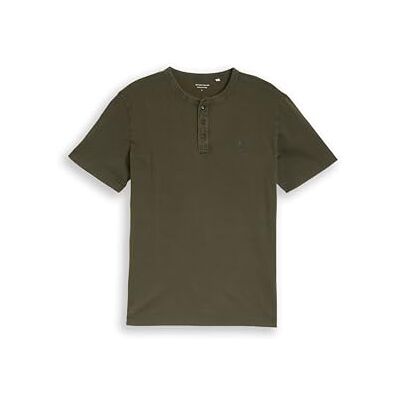 TOM TAILOR herr 1050217 t-shirt, 39874-grön tonad rand, L TOM TAILOR herr 1050217 t-shirt, 39874-grön tonad rand, L