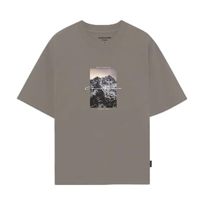 JACK & JONES Jcopoint fototryck Tee Ss Crew Neck FST, Ökenduvor, L JACK & JONES Jcopoint fototryck Tee Ss Crew Neck FST, Ökenduvor, L