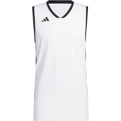 adidas herr Mens Pulse Speed Bball Jersey Shirt, white/black, M adidas herr Mens Pulse Speed Bball Jersey Shirt, white/black, M