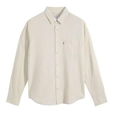 Levi's herr solnedgång 1 ficka standard knapp ner skjorta, pimpsten, L Levi's herr solnedgång 1 ficka standard knapp ner skjorta, pimpsten, L