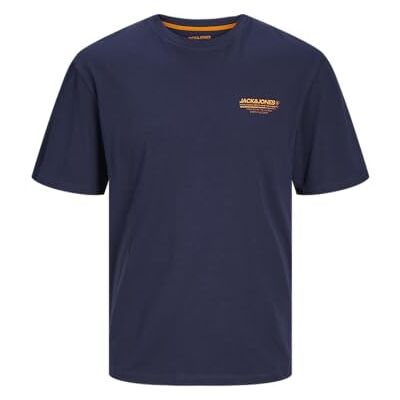JACK & JONES Jjolive Tee Ss Crew Neck T-shirt, Marinblazer/tryck: jacka & jones, S JACK & JONES Jjolive Tee Ss Crew Neck T-shirt, Marinblazer/tryck: jacka & jones, S