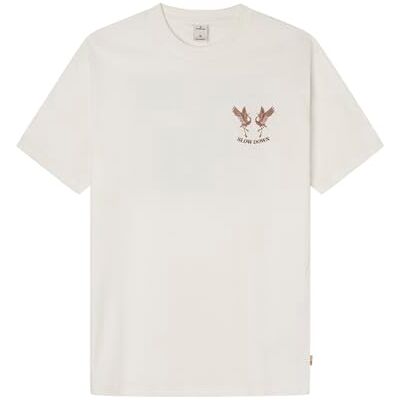 Springfield T-shirt för män, Elfenben, XS Springfield T-shirt för män, Elfenben, XS