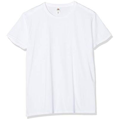 Fruit of the Loom T-shirt för män, ikonisk t-shirt, lätt ringspunnen t-shirt, 3-pack, Vit (vit 30), S Fruit of the Loom T-shirt för män, ikonisk t-shirt, lätt ringspunnen t-shirt, 3-pack, Vit (vit 30), S