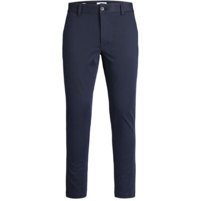 JACK & JONES Bestseller A/S Jpstmarco Jjcooper Chino Noos chinos byxor för män, marinblå blazer, 33W x 32L JACK & JONES Bestseller A/S Jpstmarco Jjcooper Chino Noos chinos byxor för män, marinblå blazer, 33W x 32L