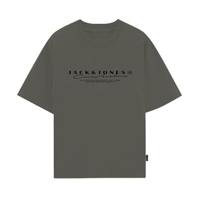 JACK & JONES Jcopoint branding Tee Ss Crew Neck FST, Druva blad, M JACK & JONES Jcopoint branding Tee Ss Crew Neck FST, Druva blad, M