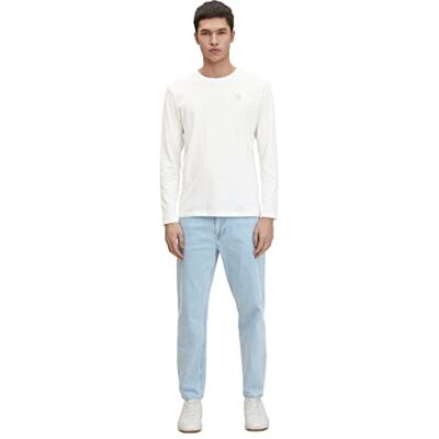 TOM TAILOR Denim Herr Jeans med lös passform 1029729, 10117 Used Bleached Blue Denim, 34W / 36L TOM TAILOR Denim Herr Jeans med lös passform 1029729, 10117 Used Bleached Blue Denim, 34W / 36L