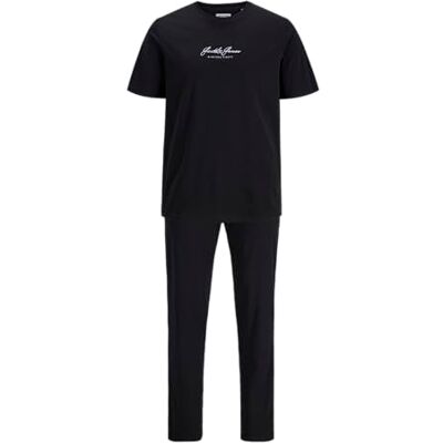 JACK & JONES Jacclyde Ss Tee and Pants Giftbox, svart, S JACK & JONES Jacclyde Ss Tee and Pants Giftbox, svart, S