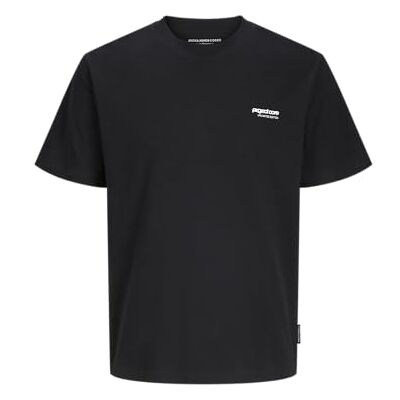 JACK & JONES Jcotarmac Collage Back Tee Ss Crew Neck, svart, S JACK & JONES Jcotarmac Collage Back Tee Ss Crew Neck, svart, S