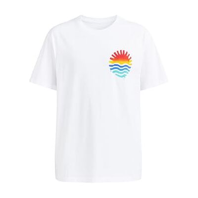 Mavi T-shirt med tryck för män, vit, L, Vit, L Mavi T-shirt med tryck för män, vit, L, Vit, L