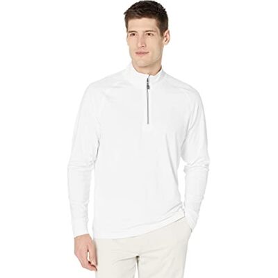 Cutter & Buck Herr långärmad adapter Eco Knit Quarter Zip tröja skjorta, Vit, 3XL Cutter & Buck Herr långärmad adapter Eco Knit Quarter Zip tröja skjorta, Vit, 3XL