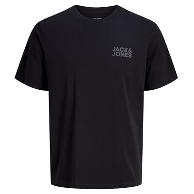 JACK & JONES Jjecorp Logo Tee Ss O-Neck Noos T-shirt, Svart/detalj: litet tryck/vit 1, M JACK & JONES Jjecorp Logo Tee Ss O-Neck Noos T-shirt, Svart/detalj: litet tryck/vit 1, M