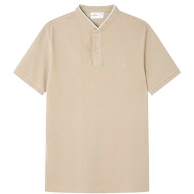 Springfield Pikétröja för män, Standard beige, S Springfield Pikétröja för män, Standard beige, S