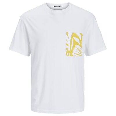 JACK&JONES PLUS JORMARBELLA Pocket Tee SS Crew NEC PLS, Ljus vit, 3XL JACK&JONES PLUS JORMARBELLA Pocket Tee SS Crew NEC PLS, Ljus vit, 3XL