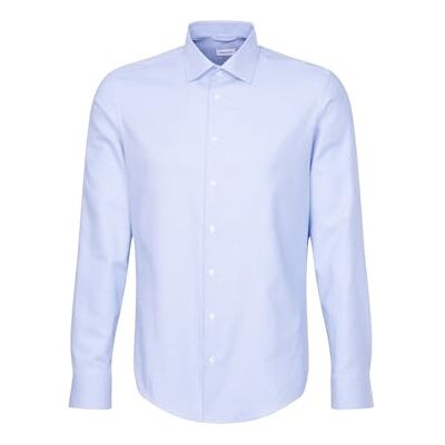 Seidensticker Slim Fit långärmad skjorta för män, Ljusblå, 43 Seidensticker Slim Fit långärmad skjorta för män, Ljusblå, 43