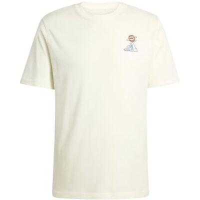 adidas Mezczyzni EARTH DAY BASKETBALL GRAPHIC T-SHIRT, off white, S adidas Mezczyzni EARTH DAY BASKETBALL GRAPHIC T-SHIRT, off white, S