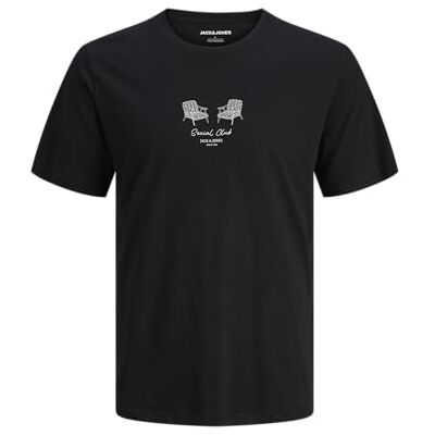 JACK & JONES Jjkai Tee Ss Crew Neck, svart, L JACK & JONES Jjkai Tee Ss Crew Neck, svart, L