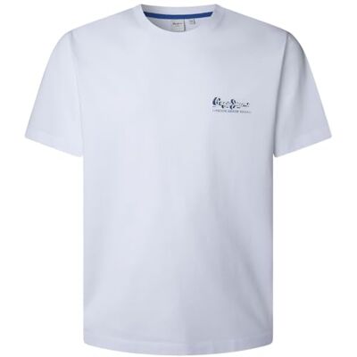 Pepe Jeans herr MILON T-Shirt, vit (vit), M, Vit (vit), M Pepe Jeans herr MILON T-Shirt, vit (vit), M, Vit (vit), M