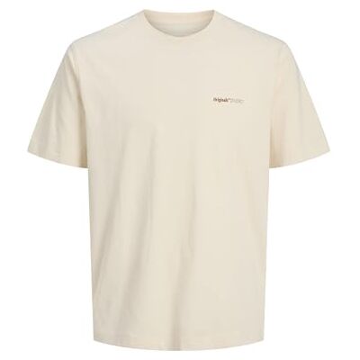JACK & JONES Jorvarenna målad Back Tee Ss Crew Neck, Antik vit, M JACK & JONES Jorvarenna målad Back Tee Ss Crew Neck, Antik vit, M