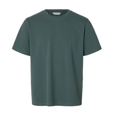SELECTED MEN Slhatlas Ss O-Neck Tee, Balsamgrön, XXL SELECTED MEN Slhatlas Ss O-Neck Tee, Balsamgrön, XXL