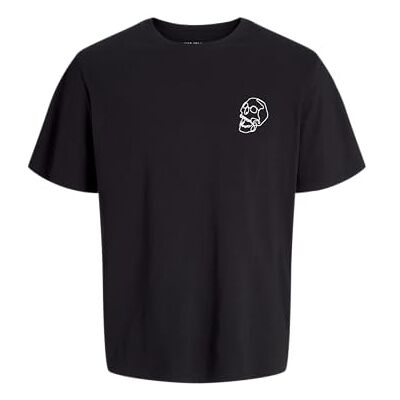 JACK & JONES Jjbrown Tee Ss Crew Neck, svart, M JACK & JONES Jjbrown Tee Ss Crew Neck, svart, M