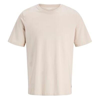JACK & JONES T-shirt för män enfärgad rund hals t-shirt, Månstrål/detalj: smal, XS JACK & JONES T-shirt för män enfärgad rund hals t-shirt, Månstrål/detalj: smal, XS