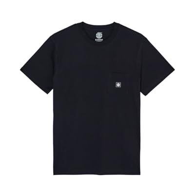 Element Kortärmad Icon Label SS blå stickad topp S Element Kortärmad Icon Label SS blå stickad topp S