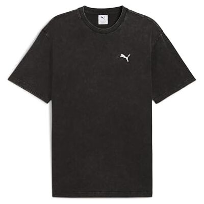 PUMA ESS Elevated Relaxed Wash Tee Black PUMA ESS Elevated Relaxed Wash Tee Black
