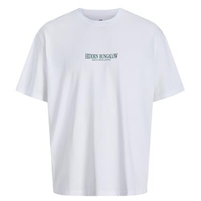 JACK & JONES Jorwowie Tee Ss Crew Neck Tg, Ljus vit, S JACK & JONES Jorwowie Tee Ss Crew Neck Tg, Ljus vit, S
