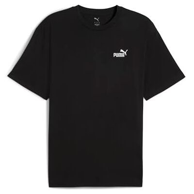 PUMA ESS avslappnad liten nr. 1 logo t-shirt svart PUMA ESS avslappnad liten nr. 1 logo t-shirt svart