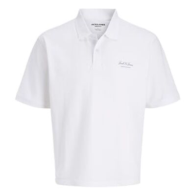 JACK & JONES Jjearchive Graphic Polo Ss Sn, Ljus vit, M JACK & JONES Jjearchive Graphic Polo Ss Sn, Ljus vit, M