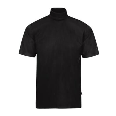 Trigema Stehkragen T-shirt för män, Svart (svart 008), XL Trigema Stehkragen T-shirt för män, Svart (svart 008), XL