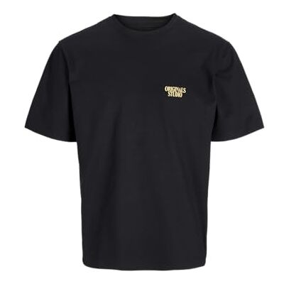 JACK & JONES JACK&JONES JORROXBURY Collage Tee SS Crew Neck, svart, L JACK & JONES JACK&JONES JORROXBURY Collage Tee SS Crew Neck, svart, L