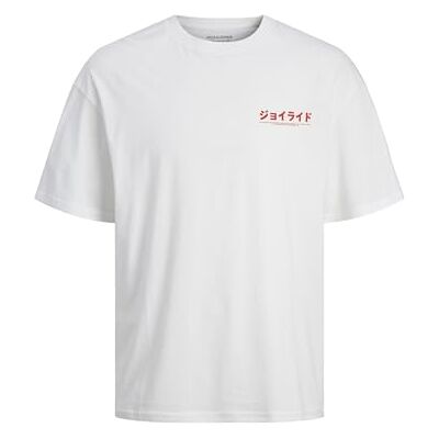 JACK & JONES JACK&JONES JORTOKYO Market Tee SS Crew Neck TG, Ljusvit/tryck: rött skript, XL JACK & JONES JACK&JONES JORTOKYO Market Tee SS Crew Neck TG, Ljusvit/tryck: rött skript, XL