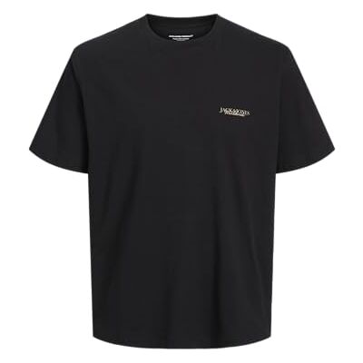 JACK & JONES Jorboston Photo Tee Ss Crew Neck, svart, M JACK & JONES Jorboston Photo Tee Ss Crew Neck, svart, M