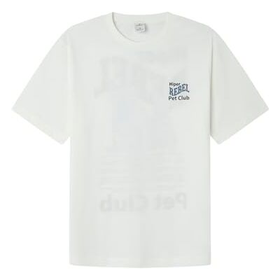 Springfield T-shirt för män, Elfenben, M Springfield T-shirt för män, Elfenben, M