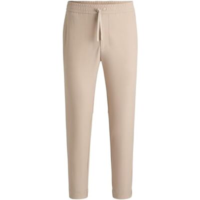 Boss Herr T Flex Tapered-Fit-byxor av vattenavvisande stretchtyg, Medium Beige 269, 54 Boss Herr T Flex Tapered-Fit-byxor av vattenavvisande stretchtyg, Medium Beige 269, 54