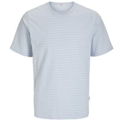JACK & JONES Jorcanggu Stripe Tee Ss Crew Neck, Skyway, L JACK & JONES Jorcanggu Stripe Tee Ss Crew Neck, Skyway, L