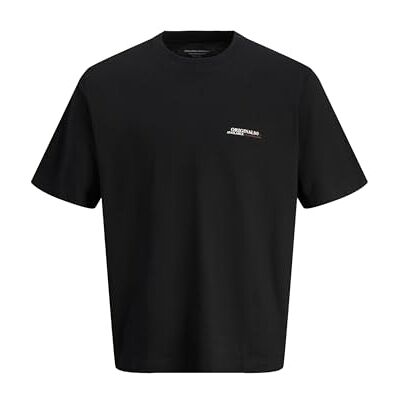 JACK & JONES Jorislington typ Tee Ss Crew Neck Pls, svart, 5XL JACK & JONES Jorislington typ Tee Ss Crew Neck Pls, svart, 5XL