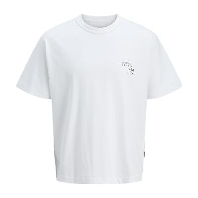 JACK & JONES Jorgramercy Monoback Tee Ss Crew Neck, Ljus vit, XL JACK & JONES Jorgramercy Monoback Tee Ss Crew Neck, Ljus vit, XL