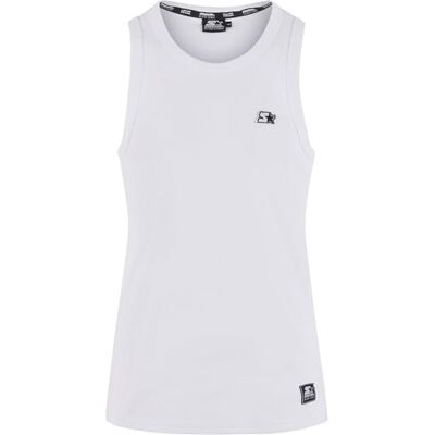Starter Black Label herr-t-shirt, ribbad linne, ribbad linne för män, storlekar S–XXL, Vit, M Starter Black Label herr-t-shirt, ribbad linne, ribbad linne för män, storlekar S–XXL, Vit, M