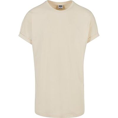 Urban Classics herr T-tröja Long Shaped Turnup Tee, Vit, XXL Urban Classics herr T-tröja Long Shaped Turnup Tee, Vit, XXL
