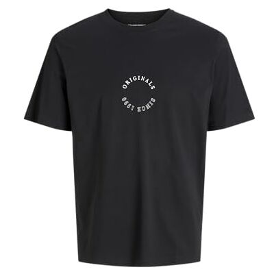 JACK & JONES Jorbillyburg Minimal Tee Ss Crew Neck, svart, S JACK & JONES Jorbillyburg Minimal Tee Ss Crew Neck, svart, S