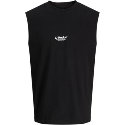 JACK & JONES Jjesoho ärmlös t-shirt Sn, svart, XS JACK & JONES Jjesoho ärmlös t-shirt Sn, svart, XS