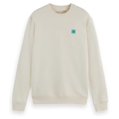 Scotch & Soda Seasonal Core sweatshirt med normal passform, Äggnog 100, XL Scotch & Soda Seasonal Core sweatshirt med normal passform, Äggnog 100, XL