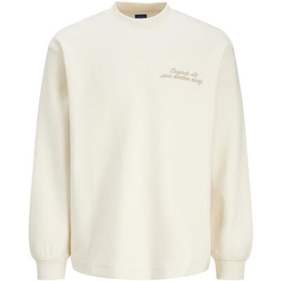 JACK & JONES JACK&JONES JORROXBURY Sweat Crew Neck, Antik vit, M JACK & JONES JACK&JONES JORROXBURY Sweat Crew Neck, Antik vit, M