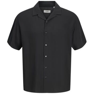 JJ REBEL Jrebwater Resort Shirt Ss, svart, S JJ REBEL Jrebwater Resort Shirt Ss, svart, S
