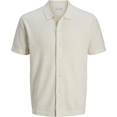 JACK & JONES JJEEMIL stickad strukturell skjorta SS SN, Molndansare, M JACK & JONES JJEEMIL stickad strukturell skjorta SS SN, Molndansare, M