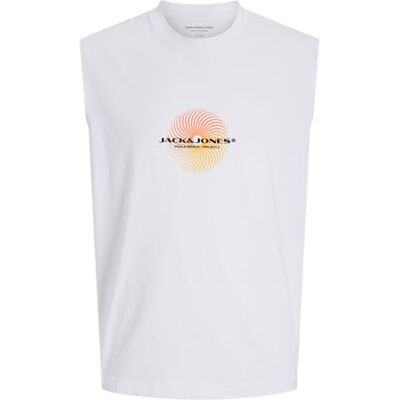 JACK & JONES Jcocalma Sl Tee Crew Neck, Ljus vit, M JACK & JONES Jcocalma Sl Tee Crew Neck, Ljus vit, M