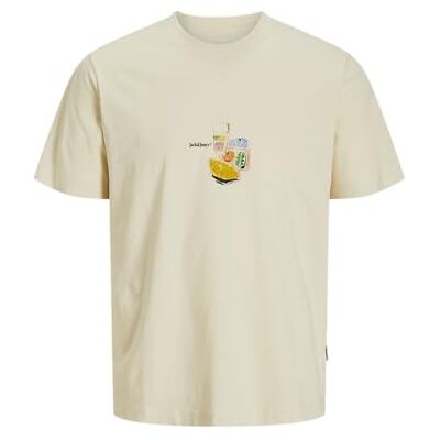 JACK & JONES Jorvarenna Tee Ss Crew Neck, Antik vit, L JACK & JONES Jorvarenna Tee Ss Crew Neck, Antik vit, L