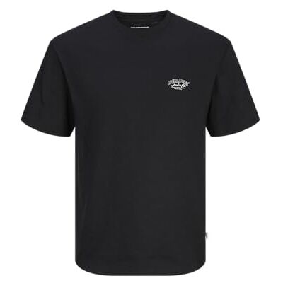 JACK & JONES Jorbronx Arch Small Tee Ss Crew Neck T-shirt, svart, S JACK & JONES Jorbronx Arch Small Tee Ss Crew Neck T-shirt, svart, S
